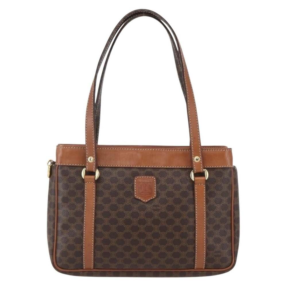 Celine Macadam Handbag Brown